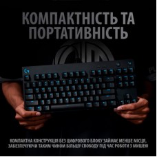 Клавіатура Logitech G PRO Mechanical Gaming USB Black (920-009392) - Фото