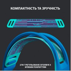 Наушники Logitech G733 Lightspeed Wireless RGB Gaming Headset Blue (981-000943) - Фото