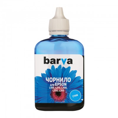 Чернила BARVA EPSON L100/L210/L300/L350/L355 (T6642) 90г CYAN (L100-400)