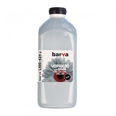 Чернила BARVA EPSON L100/L210/L300/L350/L355 (T6641) 1кг BLACK (L100-424)