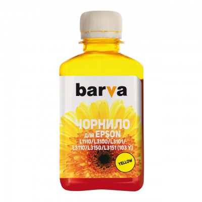 Чернила Barva EPSON L1110/L3100 (103) 180мл YELLOW (E103-698)
