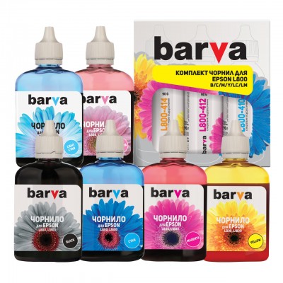 Чернила Barva Epson 673 90г*6 B/C/M/Y/LC/LM L800/L810/L850/L1800 (L800-090-MP)