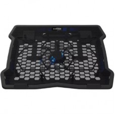 Підставка для ноутбука Canyon NS02, 10-15.6 laptop, single fan with 2x2.0 USB hub (CNE-HNS02) - Фото