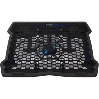 Підставка для ноутбука Canyon NS02, 10-15.6 laptop, single fan with 2x2.0 USB hub (CNE-HNS02)