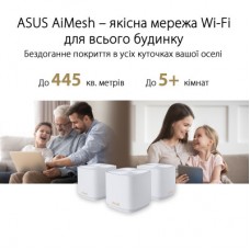 Точка доступу Wi-Fi ASUS ZenWiFi XD4 PLUS 3 pcs (90IG07M0-MO3C40) - Фото
