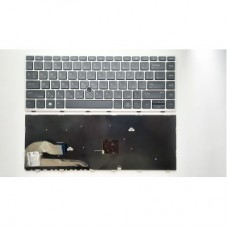 Клавиатура ноутбука HP EliteBook 840 G5 черная с серебр, с ТП UA (A46178)