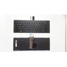 Клавиатура ноутбука Toshiba Tecra A40-C Series черная с черной рамкой с ТП с подсветкойU (A46167)