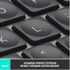 Клавіатура Logitech MX Keys Mini Wireless Illuminated UA Graphite (920-010498) - Фото