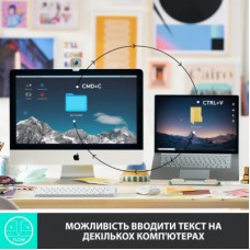 Клавіатура Logitech MX Keys Mini Wireless Illuminated UA Graphite (920-010498) - Фото