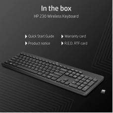 Клавіатура HP 230 Wireless UA Black (3L1E7AA) - Фото