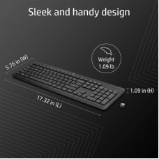 Клавіатура HP 230 Wireless UA Black (3L1E7AA) - Фото