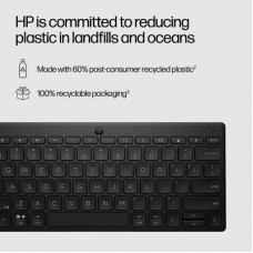 Клавіатура HP 350 Compact Multi-Device Bluetooth UA Black (692S8AA) - Фото