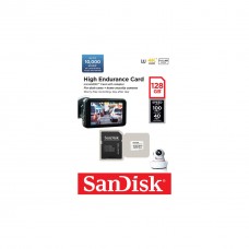Картка пам'яті SANDISK 128 GB microSDXC class 10 UHS-I U3 V30 High Endurance (SDSQQNR-128G-GN6IA) Картка пам'яті SANDISK 128 GB microSDXC class 10 UHS-I U3 V30 High Endurance (SDSQQNR-128G-GN6IA) - Фото