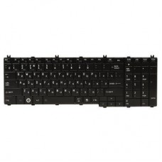 Клавіатура ноутбука PowerPlant TOSHIBA Satellite C650, L650 чорний, чорний фрейм (KB310685) - Фото