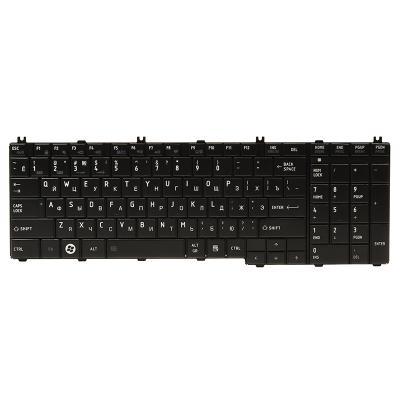 Клавіатура ноутбука PowerPlant TOSHIBA Satellite C650, L650 чорний, чорний фрейм (KB310685)
