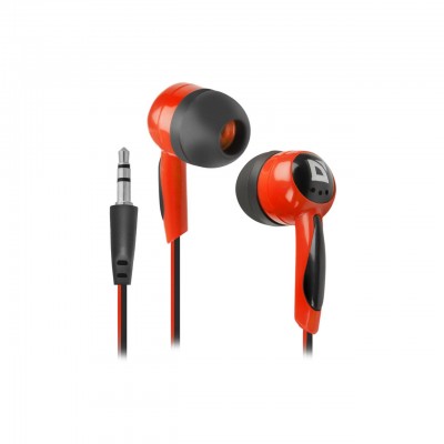 Наушники Defender Basic 604 Black-Red (63605)