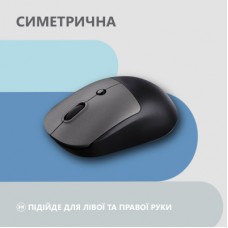 Мышка 2E MF218 Silent Wireless/Bluetooth Black/Grey (2E-MF218WBG) - Фото