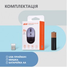 Мышка 2E MF218 Silent Wireless/Bluetooth Black/Grey (2E-MF218WBG) - Фото