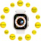 Смарт-годинник AURA X4 ProMax 53 mm White (SWAX453W)