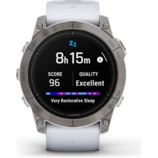 Смарт-часы Garmin EPIX PRO (g2), 51, Saph, Ti, Whitestone, GPS (010-02804-11) - Фото