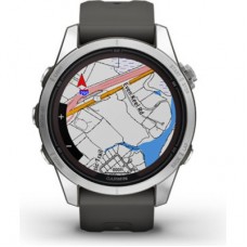 Смарт-часы Garmin fenix 7S Pro Solar, Glass, SS w/Graphite band, GPS (010-02776-01) - Фото