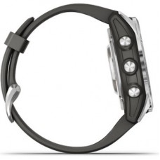 Смарт-часы Garmin fenix 7S Pro Solar, Glass, SS w/Graphite band, GPS (010-02776-01) - Фото