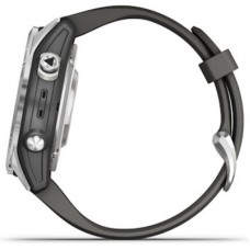 Смарт-часы Garmin fenix 7S Pro Solar, Glass, SS w/Graphite band, GPS (010-02776-01) - Фото
