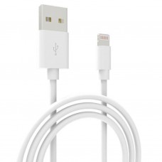 Дата кабель USB 2.0 AM to Lightning 1.0m Cu, 2.1А White Grand-X (PL01W) - Фото