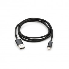 Дата кабель USB 2.0 AM to Lightning 1m LED black Vinga (VCPDCLLED1BK) - Фото