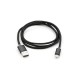 Дата кабель USB 2.0 AM to Lightning 1m LED black Vinga (VCPDCLLED1BK)