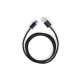 Дата кабель USB 2.0 AM to Type-C 1m LED black Vinga (VCPDCTCLED1BK)