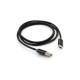 Дата кабель USB 2.0 AM to Type-C 1m LED black Vinga (VCPDCTCLED1BK)