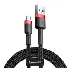 Дата кабель USB 2.0 AM to Micro 5P 1.0m Cafule 2.4A red+black Baseus (CAMKLF-B91)