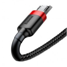 Дата кабель USB 2.0 AM to Micro 5P 1.0m Cafule 2.4A red+black Baseus (CAMKLF-B91) - Фото