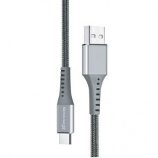 Дата кабель USB 2.0 AM to Type-C 1.2m Grey Grand-X (FC-12G) - Фото