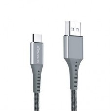 Дата кабель USB 2.0 AM to Type-C 1.2m Grey Grand-X (FC-12G) - Фото