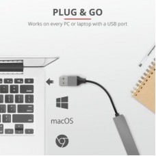 Концентратор Trust Halyx Aluminium 4-Port Mini USB Hub (23786_TRUST) - Фото