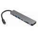 Концентратор Vinga Type-C to 4K HDMI+2*USB3.0+SD+TF+2*PD aluminium (VCPHTC7AL)