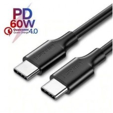 Дата кабель USB-C to USB-C 1.0m US286 3A Black Ugreen (50997) - Фото
