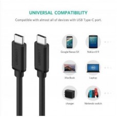 Дата кабель USB-C to USB-C 1.0m US286 3A Black Ugreen (50997) - Фото