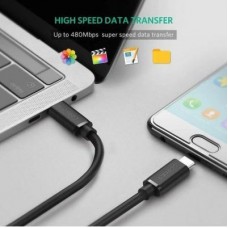 Дата кабель USB-C to USB-C 1.0m US286 3A Black Ugreen (50997) - Фото