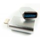 Дата кабель OTG USB — Lightning grey DENGOS (ADP-016)