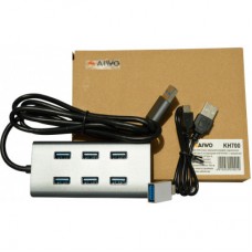 Концентратор Maiwo USB 3.0 Type-A / Type-C to 7х USB3.0 (KH700) - Фото