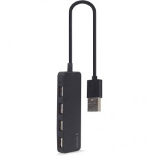 Концентратор Gembird USB 2.0 4 ports black (UHB-U2P4-06) - Фото