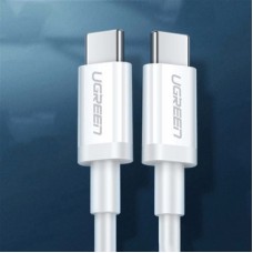 Дата кабель USB-C to USB-C 1.5m US264 18W ABS Cover White Ugreen (60519) - Фото