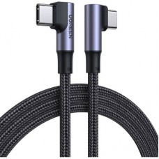 Дата кабель USB 2.0Type-C to Type-C 2.0m 5A 100W US335 90-degree Space Gray Ugreen (70698) - Фото