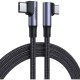 Дата кабель USB 2.0Type-C to Type-C 2.0m 5A 100W US335 90-degree Space Gray Ugreen (70698)