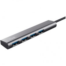 Концентратор Halyx 4-Port USB-A 3.2 Grey Trust (24947_TRUST) - Фото