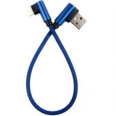 Дата кабель USB 2.0 AM to Lightning 0.25m blue Dengos (NTK-L-UG-SHRT-SET-BLUE) - Фото