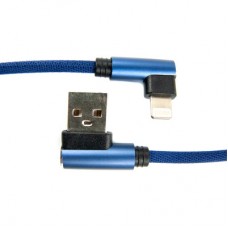 Дата кабель USB 2.0 AM to Lightning 0.25m blue Dengos (NTK-L-UG-SHRT-SET-BLUE) - Фото